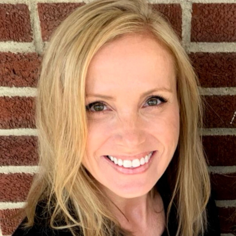 blond lady with beautiful teeth